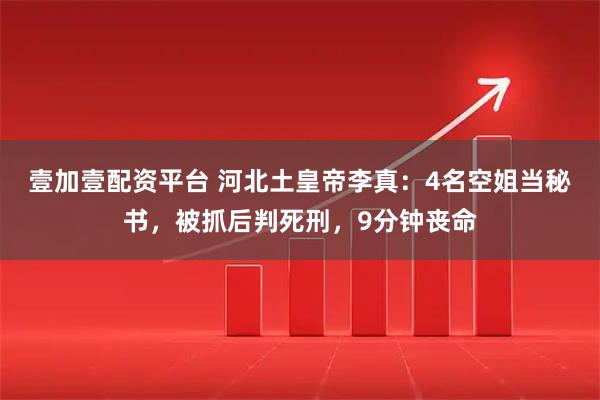 壹加壹配资平台 河北土皇帝李真：4名空姐当秘书，被抓后判死刑，9分钟丧命